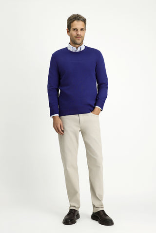  İndigo Bisiklet Yaka Regular Fit Pamuklu Kaşmirli Triko Kazak