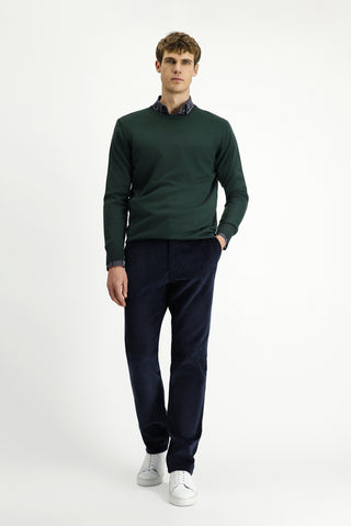  Asker Haki Bisiklet Yaka Regular Fit Yünlü Triko Kazak