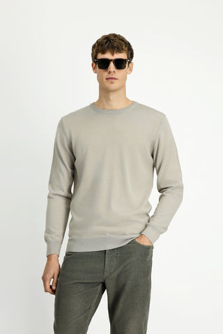  Taş Bisiklet Yaka Regular Fit Yünlü Triko Kazak