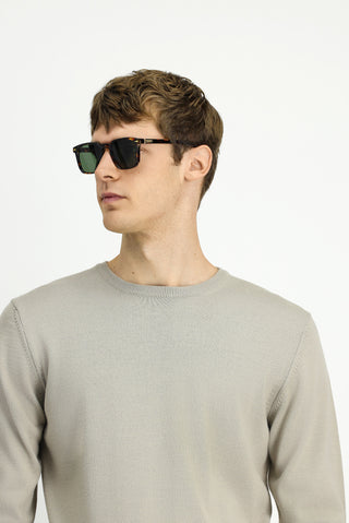  Taş Bisiklet Yaka Regular Fit Yünlü Triko Kazak