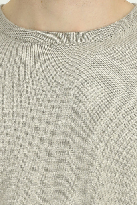 Taş Bisiklet Yaka Regular Fit Yünlü Örme Triko Kazak