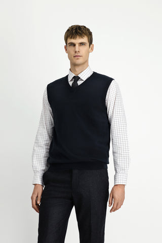  Siyah V Yaka Pamuklu Kaşmir Triko Süveter