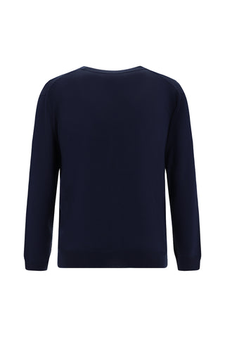  Koyu Lacivert Yünlü Triko Hırka