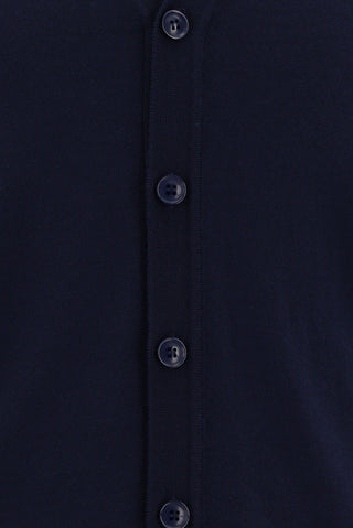  Koyu Lacivert Yünlü Triko Hırka