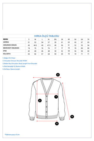  Orta Anrasit Melanj V Yaka Düğmeli Yünlü Örme Triko Hırka