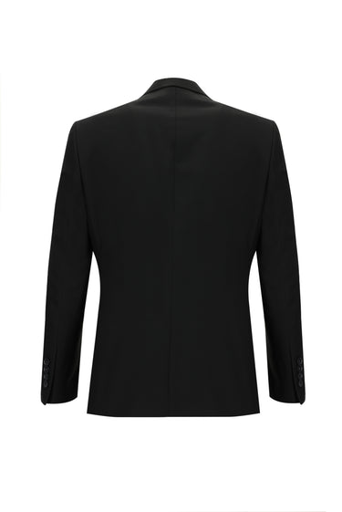 Siyah Slim Fit Dar Kesim Klasik Takım Elbise