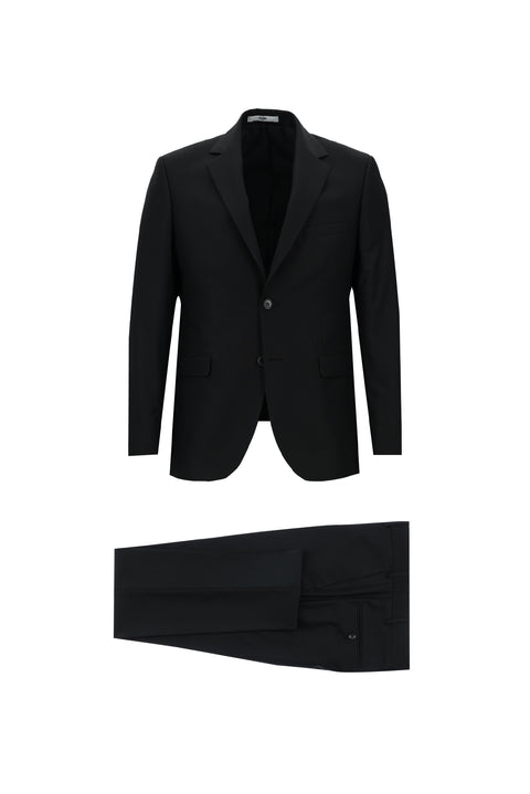 Siyah 7 Drop Slim Fit Dar Kesim Takım Elbise