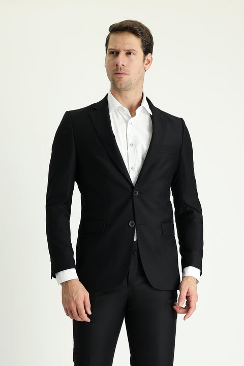 Black 7 Drop Slim Fit Narrow Cut Suit