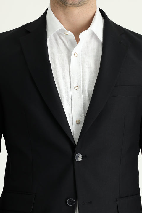 Black 7 Drop Slim Fit Narrow Cut Suit