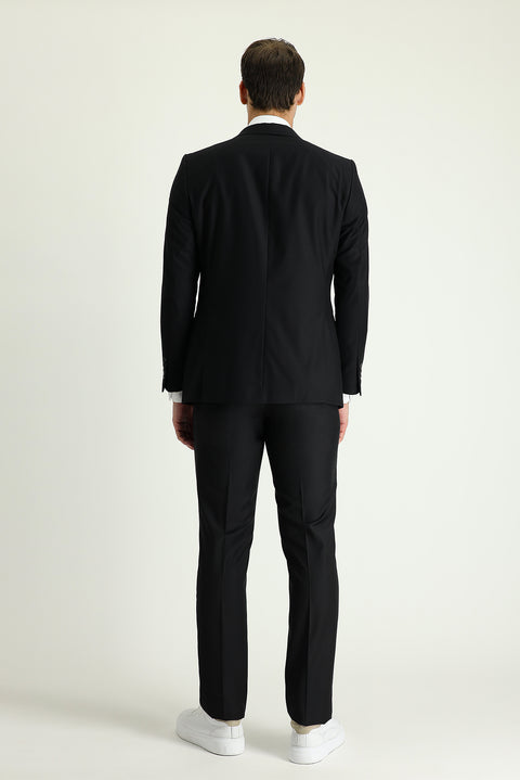Black 7 Drop Slim Fit Narrow Cut Suit