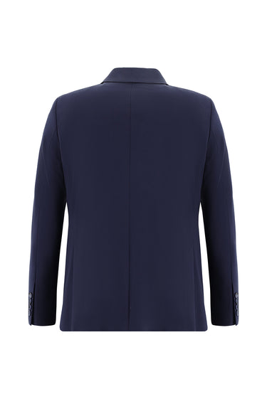 Koyu Lacivert Slim Fit Dar Kesim Klasik Takım Elbise