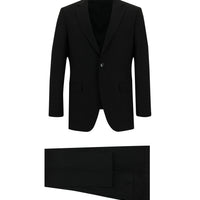 Siyah 4 Drop Relaxed Fit Rahat Kesim Takım Elbise