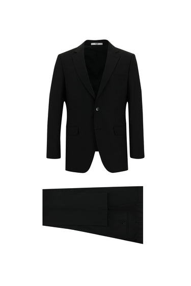 Siyah Regular Fit Klasik Takım Elbise