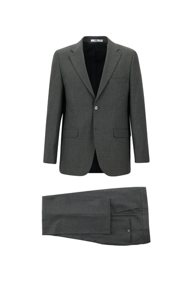  Koyu Füme Relaxed Fit Rahat Kesim Klasik Takım Elbise