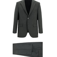 Orta Füme 4 Drop Relaxed Fit Rahat Kesim Takım Elbise