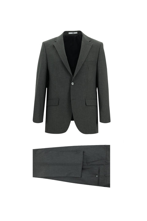 Orta Füme 4 Drop Relaxed Fit Rahat Kesim Takım Elbise
