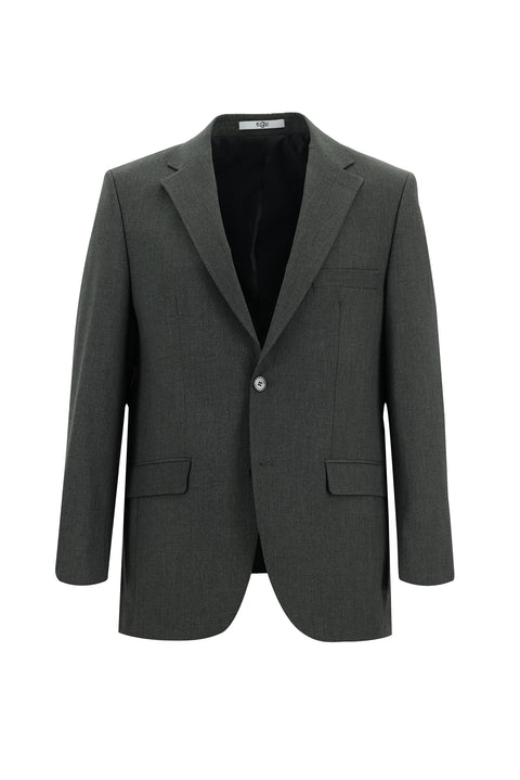 Orta Füme 4 Drop Relaxed Fit Rahat Kesim Takım Elbise
