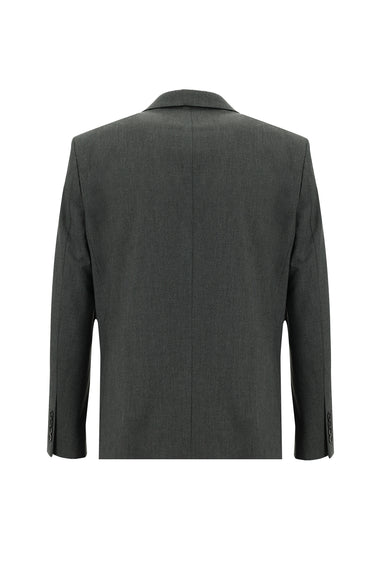 Orta Füme 4 Drop Relaxed Fit Rahat Kesim Takım Elbise