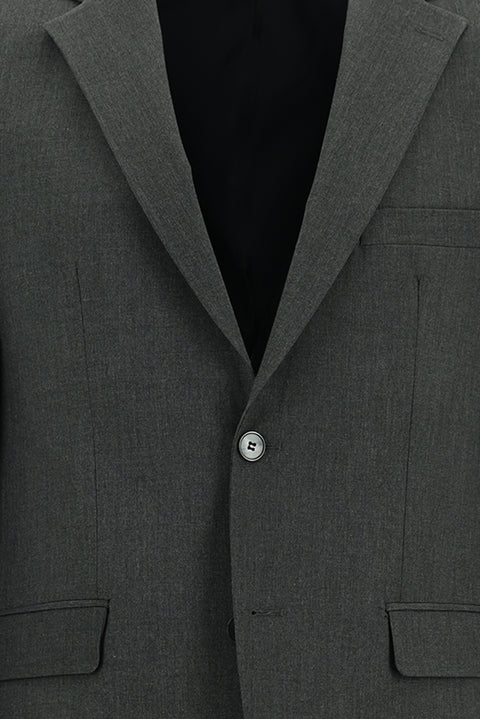 Orta Füme 6 Drop Regular Fit Standart Kesim Takım Elbise