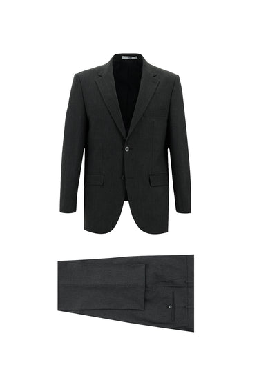  Koyu Füme Relaxed Fit Rahat Kesim Klasik Takım Elbise