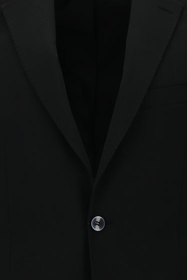  Siyah Regular Fit Yünlü Klasik Takım Elbise