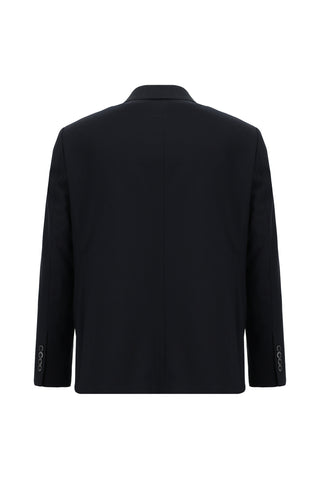  Koyu Lacivert 7 Drop Slim Fit Dar Kesim Yünlü Takım Elbise