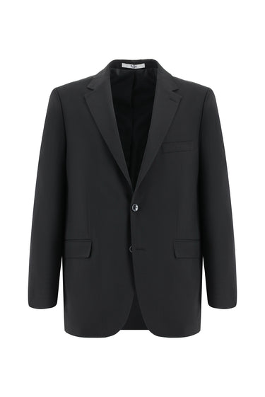  Siyah Slim Fit Dar Kesim Yünlü Klasik Takım Elbise