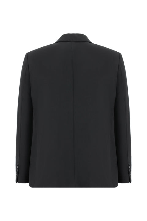 Siyah 7 Drop Slim Fit Dar Kesim Yünlü Takım Elbise