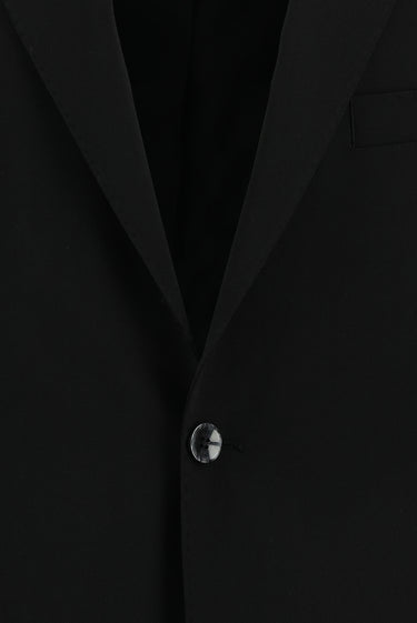  Siyah Slim Fit Dar Kesim Yünlü Klasik Takım Elbise