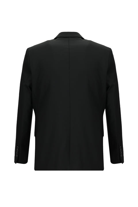 Black 7 Drop Slim Fit Narrow Cut Wool Suit