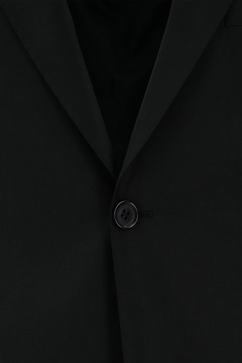 Siyah 7 Drop Slim Fit Dar Kesim Desenli Takım Elbise