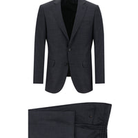 Marengo Slim Fit Dar Kesim Beli Lastikli İpli Desenli Takım Elbise