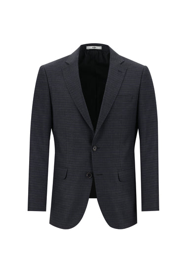 Marengo Slim Fit Dar Kesim Beli Lastikli İpli Desenli Takım Elbise