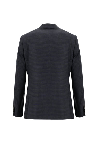 Marengo Slim Fit Dar Kesim Beli Lastikli İpli Desenli Takım Elbise