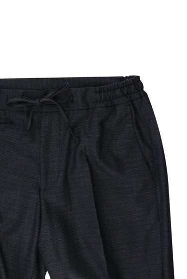 Marengo Slim Fit Dar Kesim Beli Lastikli İpli Desenli Takım Elbise