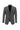 Orta Antrasit Slim Fit Dar Kesim Beli Lastikli İpli Desenli Takım Elbise