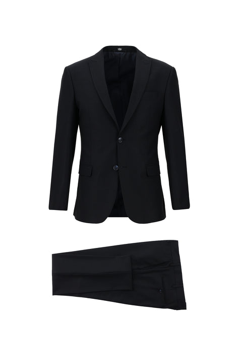 Koyu Lacivert 7 Drop Super Slim Fit Eksra Dar Kesim Takım Elbise