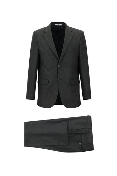  Koyu Füme Relaxed Fit Rahat Kesim Klasik Takım Elbise