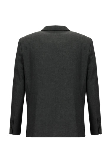  Koyu Füme Relaxed Fit Rahat Kesim Klasik Takım Elbise