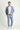  Açık Lacivert Slim Fit Dar Kesim Beli Lastikli İpli Takım Elbise