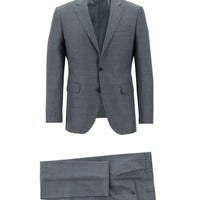 Orta Füme 7 Drop Slim Fit Dar Kesim Takım Elbise