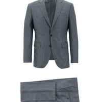 Orta Füme Slim Fit Dar Kesim Klasik Takım Elbise