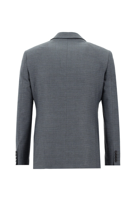 Orta Füme 7 Drop Slim Fit Dar Kesim Takım Elbise