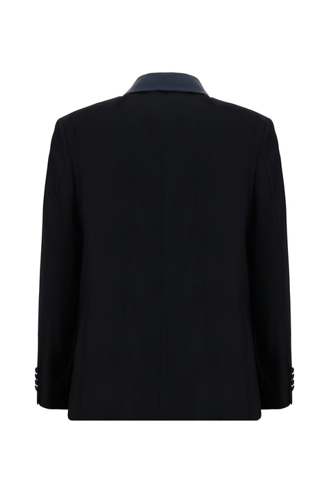 Koyu Lacivert 7 Drop Slim Fit Dar Kesim Şal Yaka Yelekli Smokin & Damatlık