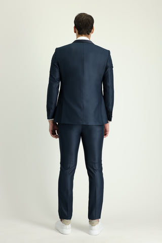  Koyu Yeşil 7 Drop Slim Fit Dar Kesim Şal Yaka Smokin & Damatlık