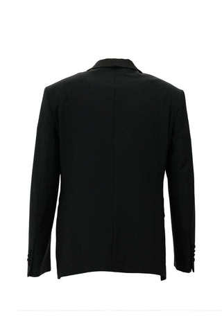  Siyah 7 Drop Slim Fit Dar Kesim Şal Yaka Yünlü Smokin & Damatlık