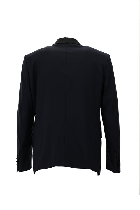 Dark Navy 7 Drop Slim Fit Narrow Cut Shawl Collar Tuxedo & Groom Suit