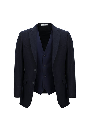 Açık Lacivert Regular Fit Kombinli Yelekli Takım Elbise