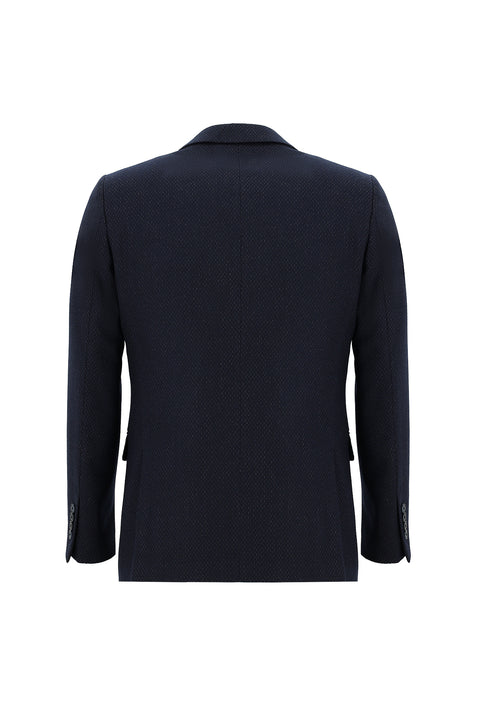 Açık Lacivert 6 Drop Regular Fit Standart Kesim Kombinli Yelekli Takım Elbise