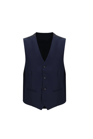  Koyu Lacivert 6 Drop Regular Fit Standart Kesim Kombinli Yelekli Takım Elbise
